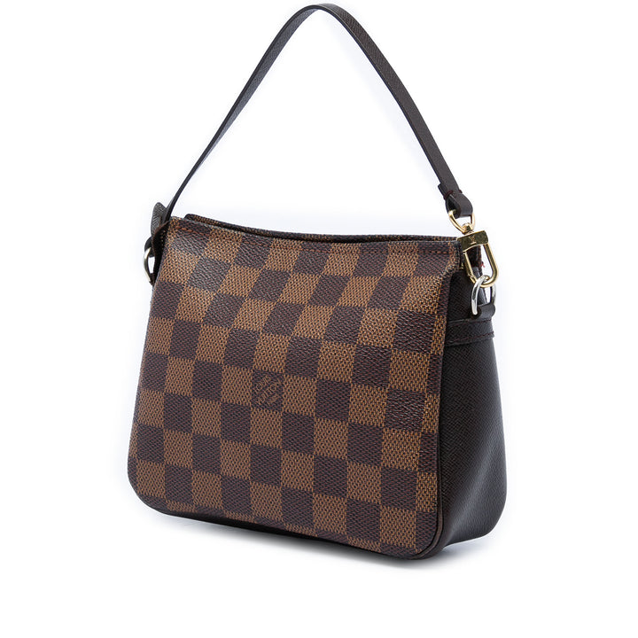 Louis Vuitton Trousse Pochette Damier Ébène Marron – vue 2 – GABY PARIS