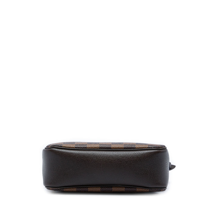 Louis Vuitton Trousse Pochette Damier Ébène Marron – vue 3 – GABY PARIS