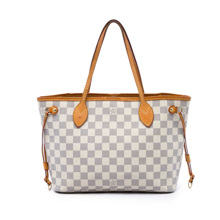 Louis Vuitton Neverfull PM Damier Azur Blanc – vue principale – GABY PARIS