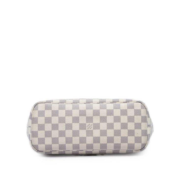 Louis Vuitton Neverfull PM Damier Azur Blanc – vue 3 – GABY PARIS