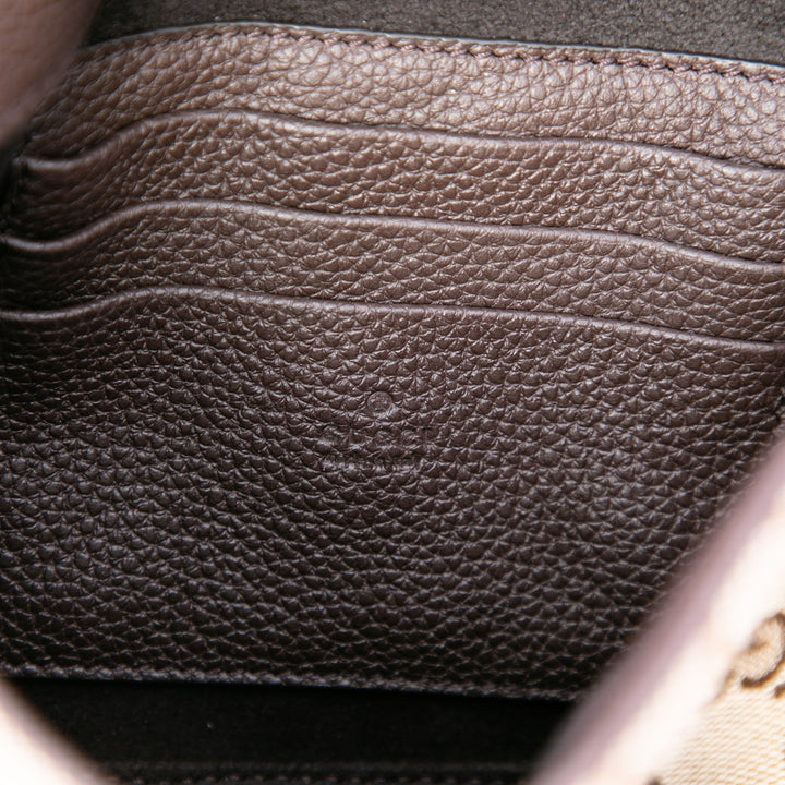 Gucci GG Toile Web Buckle à rabat Sac porté croisé