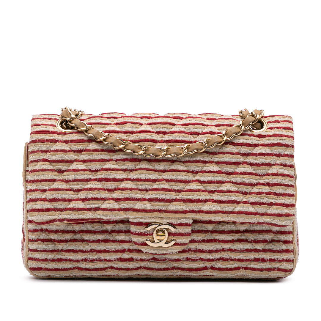 Medium Classic Jersey Coco Sailor Double Flap Red - Gaby Paris