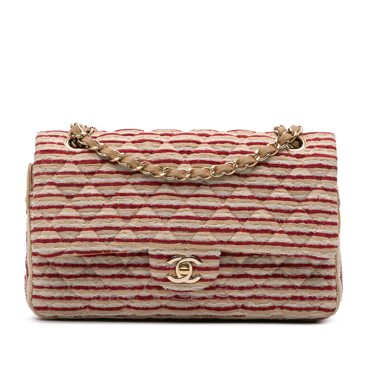 Medium Classic Jersey Coco Sailor Double Flap Red - Gaby Paris