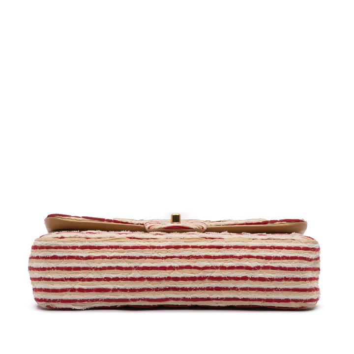 Medium Classic Jersey Coco Sailor Double Flap Red - Gaby Paris