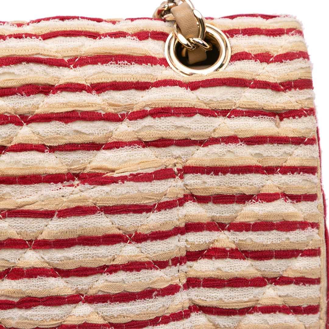 Medium Classic Jersey Coco Sailor Double Flap Red - Gaby Paris