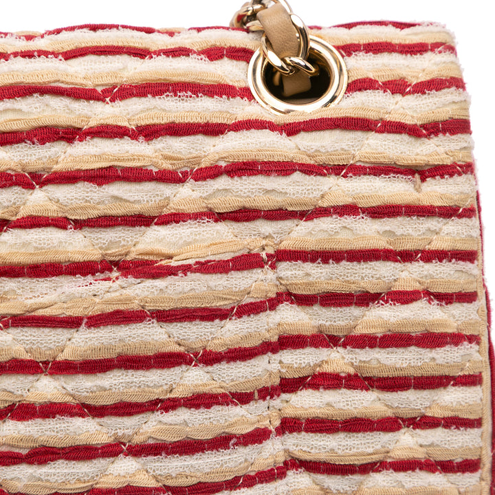 Medium Classic Jersey Coco Sailor Double Flap Red - Gaby Paris