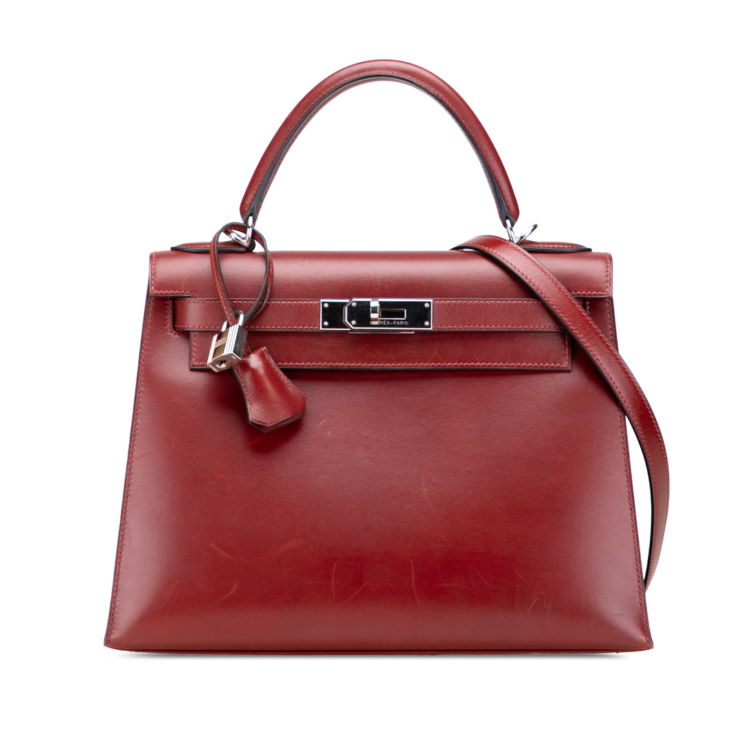 Box Calf Kelly II Sellier 28 Red - Gaby Paris