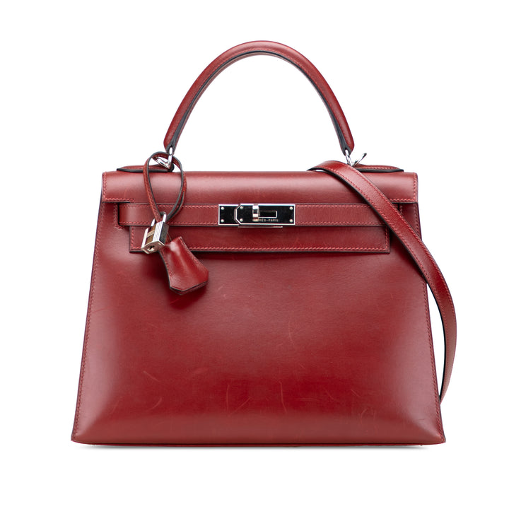 Box Calf Kelly II Sellier 28 Red - Gaby Paris