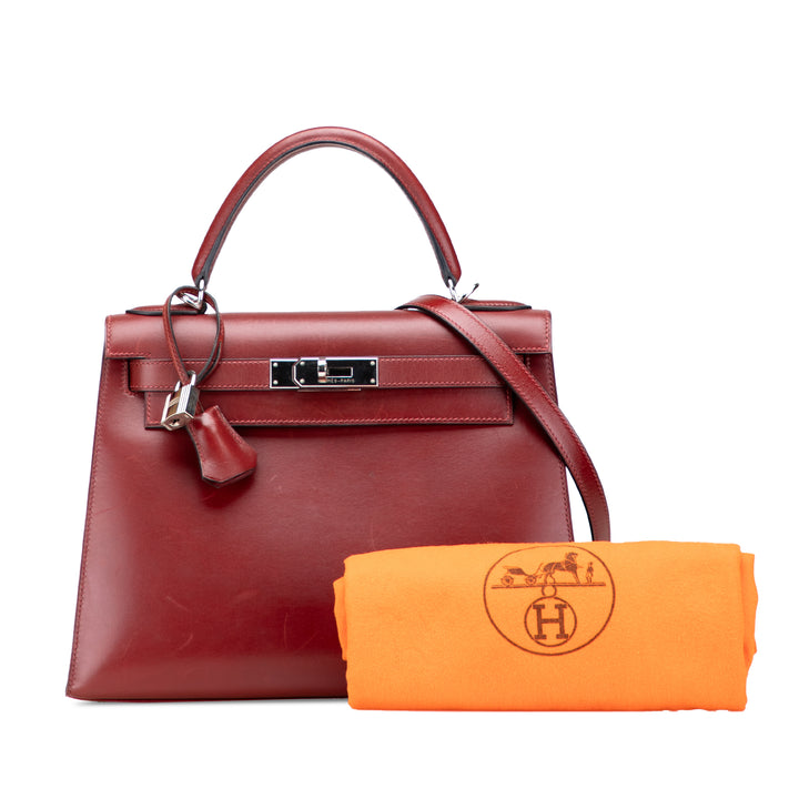 Box Calf Kelly II Sellier 28 Red - Gaby Paris