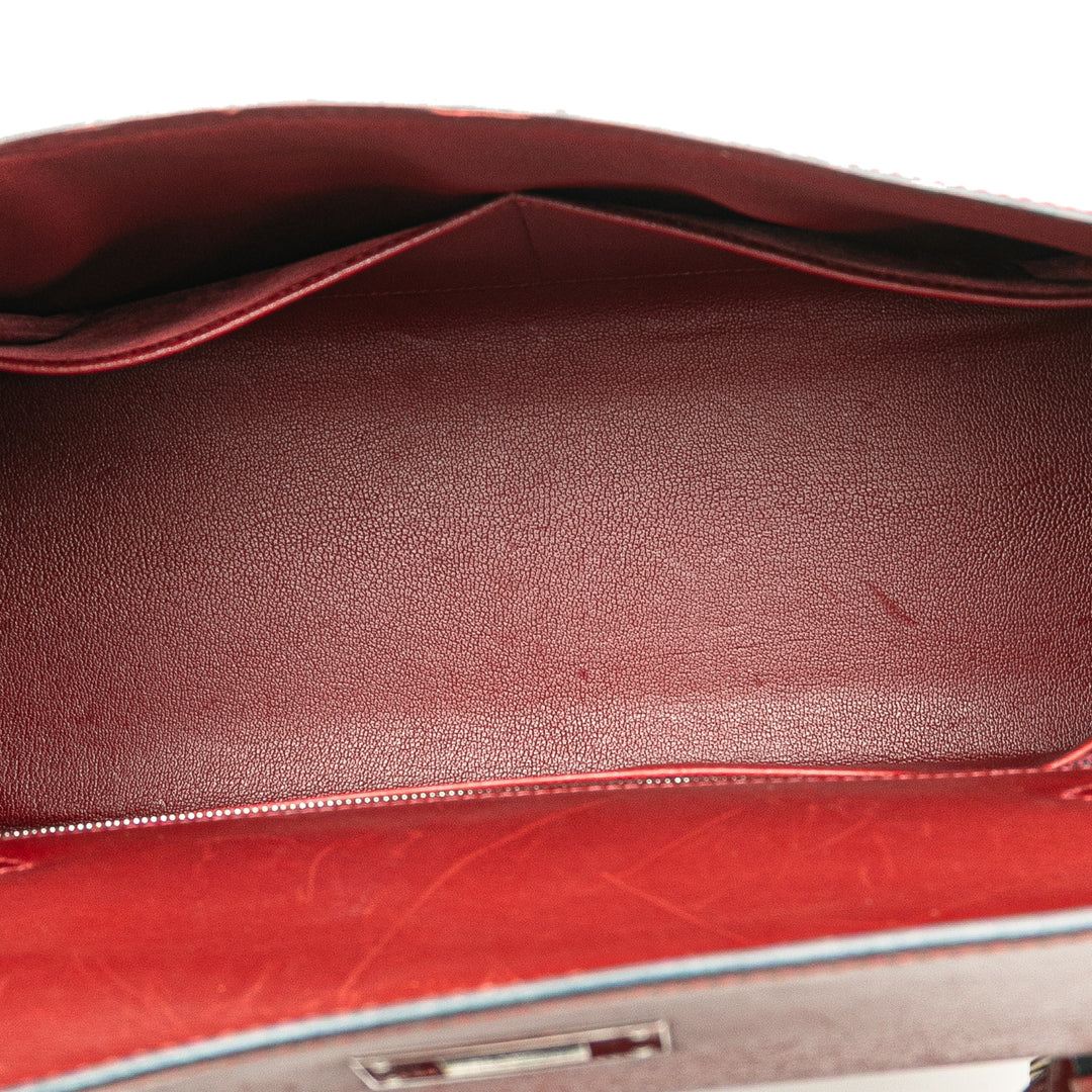 Box Calf Kelly II Sellier 28 Red - Gaby Paris
