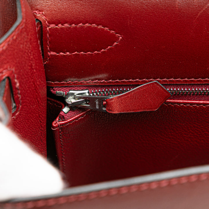 Box Calf Kelly II Sellier 28 Red - Gaby Paris