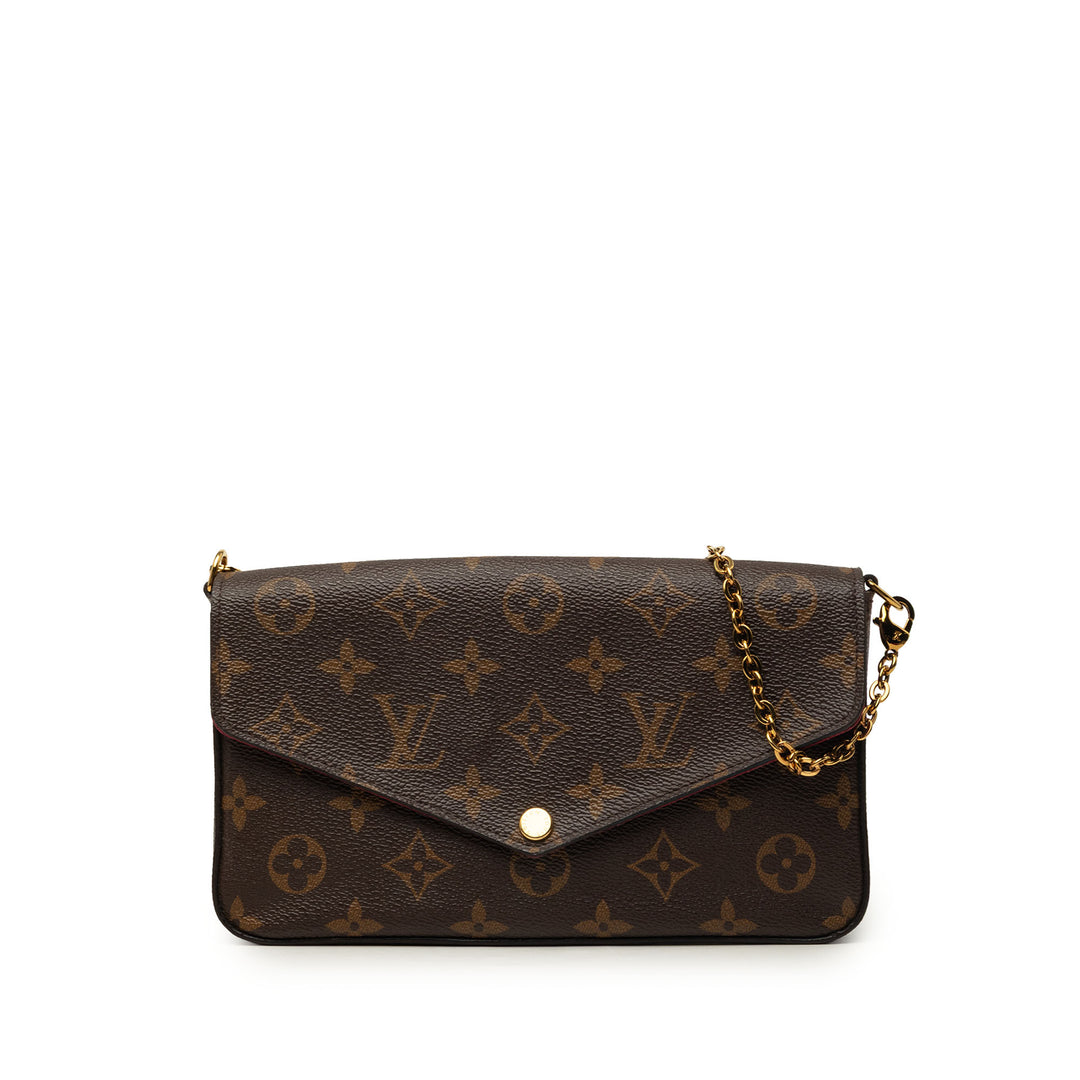 Pochette Felicie Monogram Marron