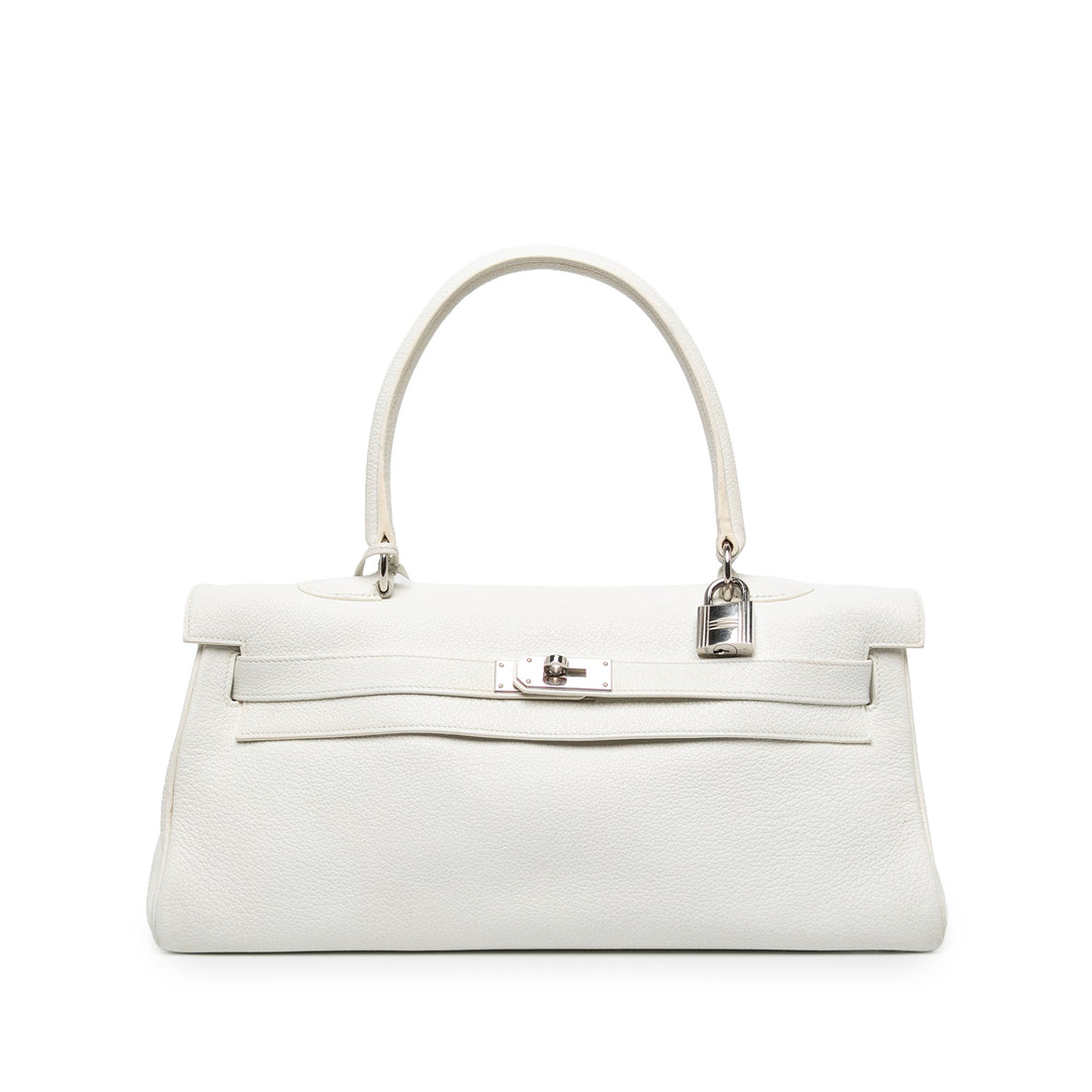Hermès JPG Shoulder Kelly 42 Clémence Blanc – vue principale – GABY PARIS