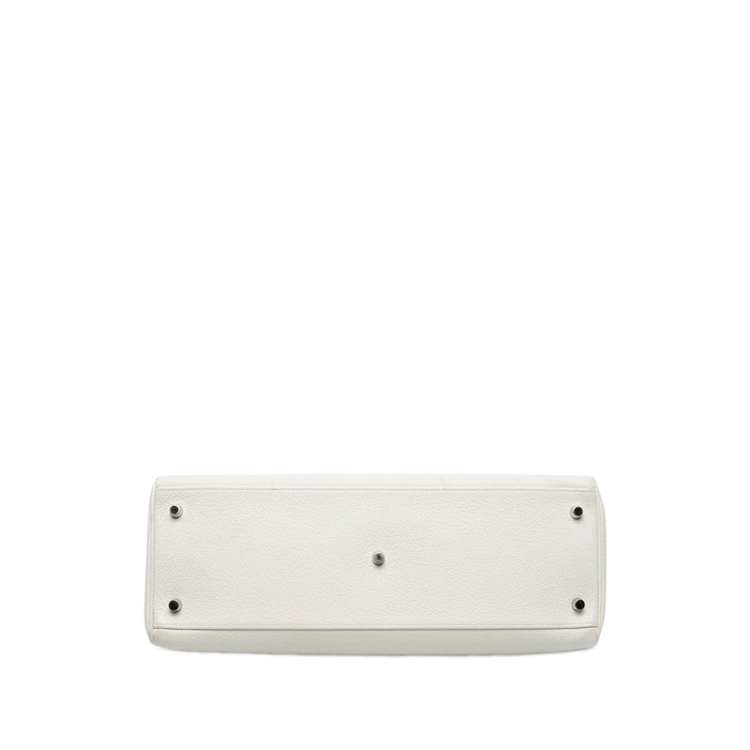 Hermès JPG Shoulder Kelly 42 Clémence Blanc – vue 3 – GABY PARIS