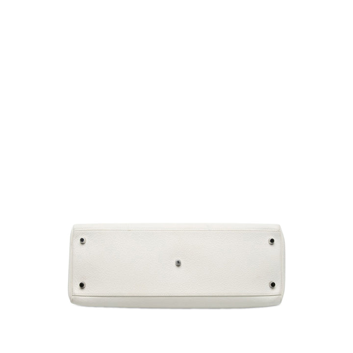 Hermès JPG Shoulder Kelly 42 Clémence Blanc – vue 3 – GABY PARIS