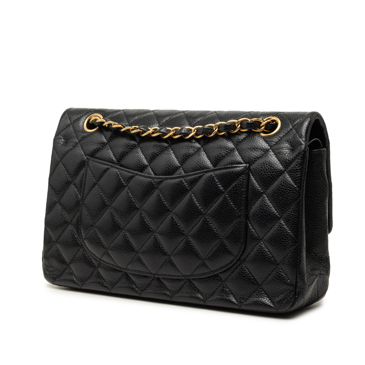 Chanel Medium Classic Caviar Double rabat