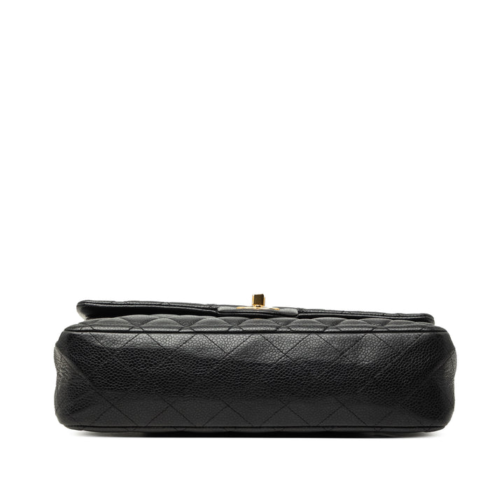 Chanel Medium Classic Caviar Double rabat