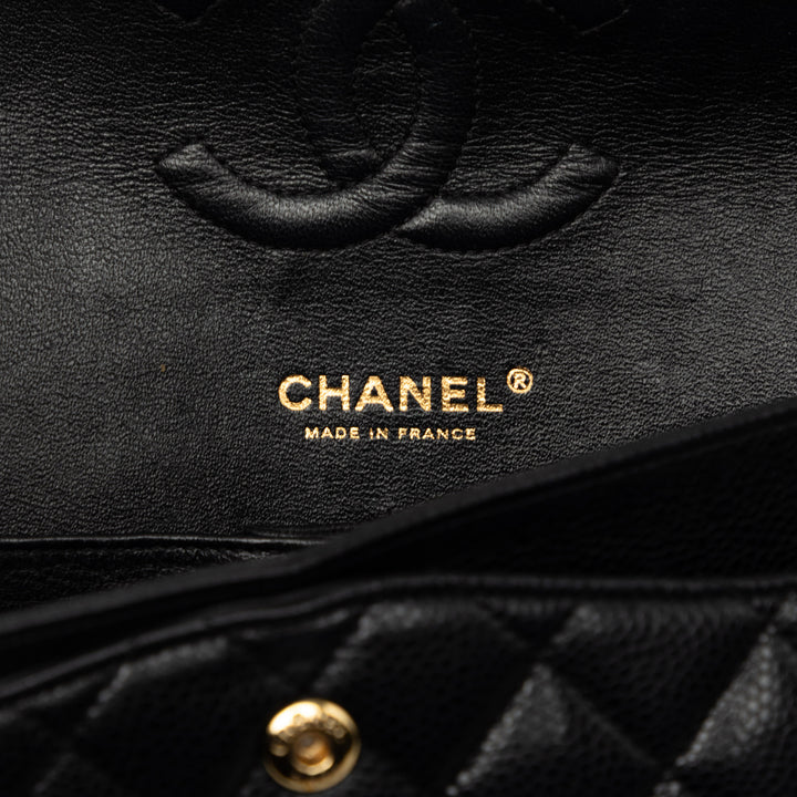 Chanel Medium Classic Caviar Double rabat