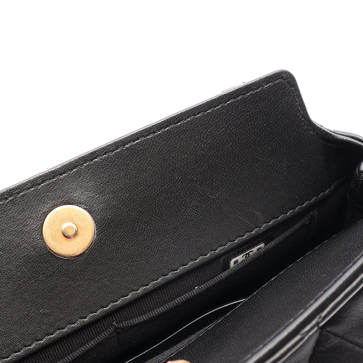 Chanel Sac porté épaule Matelassé Leo Cuir d'agneau Noir – vue 4 – GABY PARIS