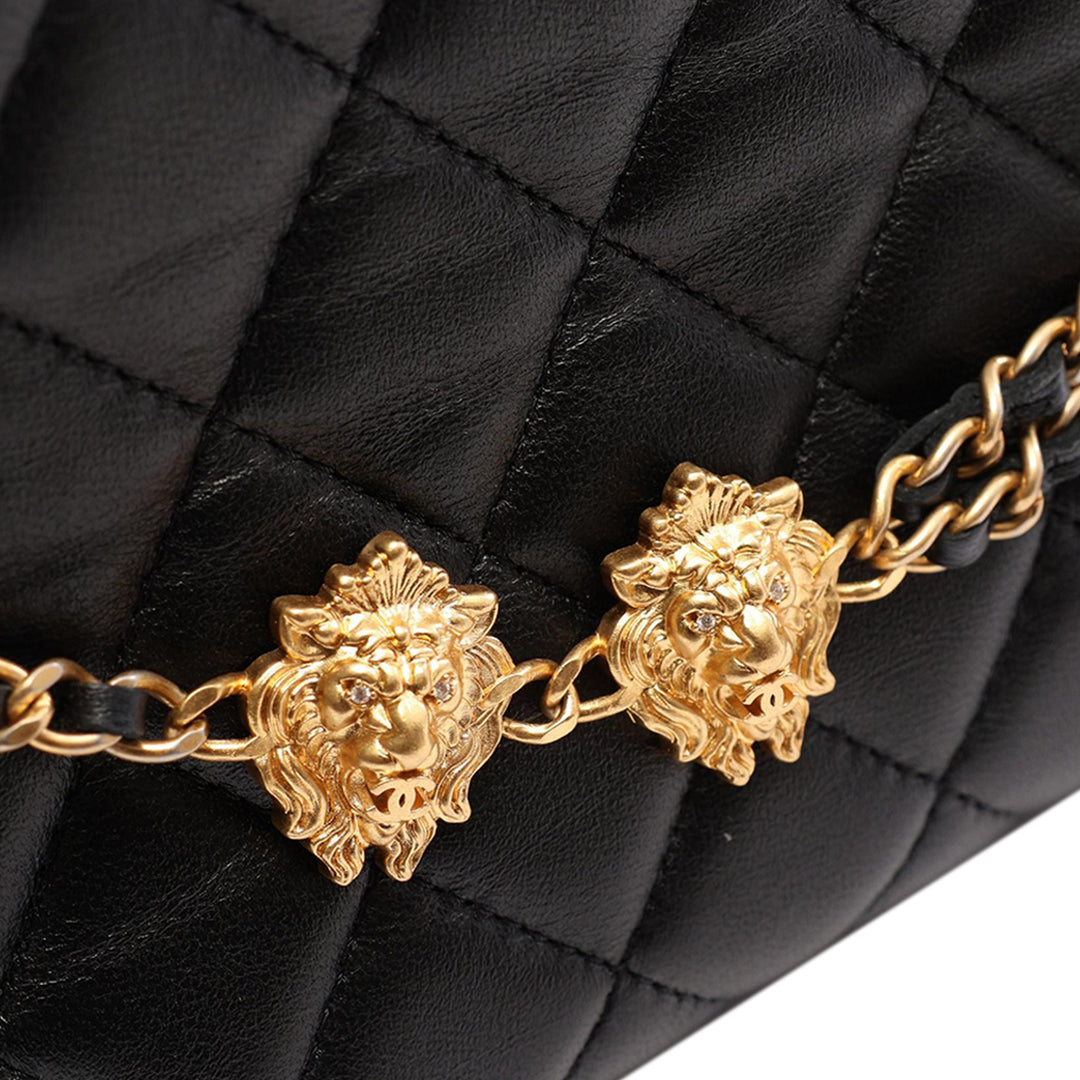 Chanel Sac porté épaule Matelassé Leo Cuir d'agneau Noir – vue 7 – GABY PARIS