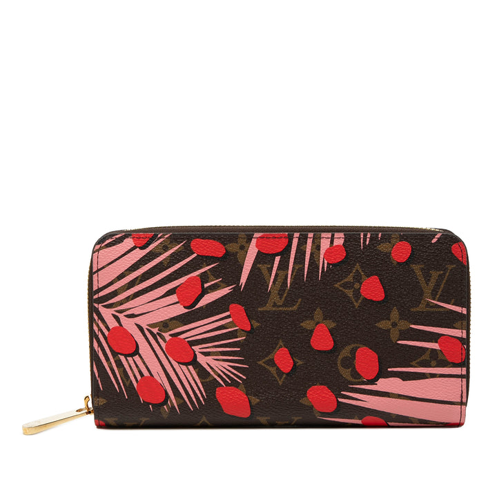 Louis Vuitton Monogram Jungle Dots Zippy Portefeuille