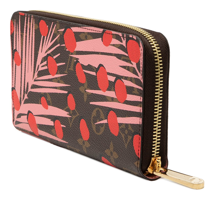 Louis Vuitton Monogram Jungle Dots Zippy Portefeuille