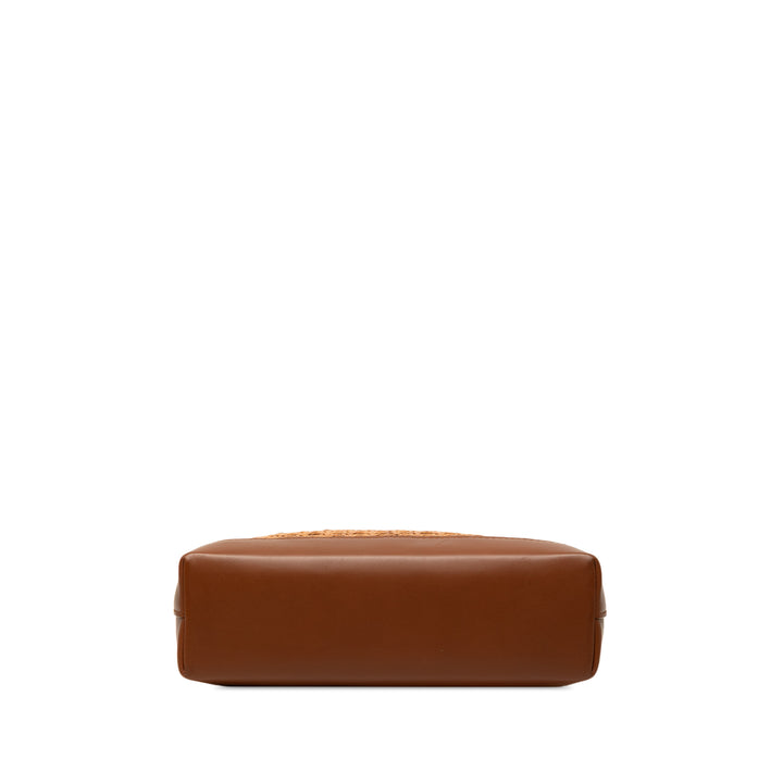 Saint Laurent North South Cabas Toy Rotin Marron – vue 3 – GABY PARIS