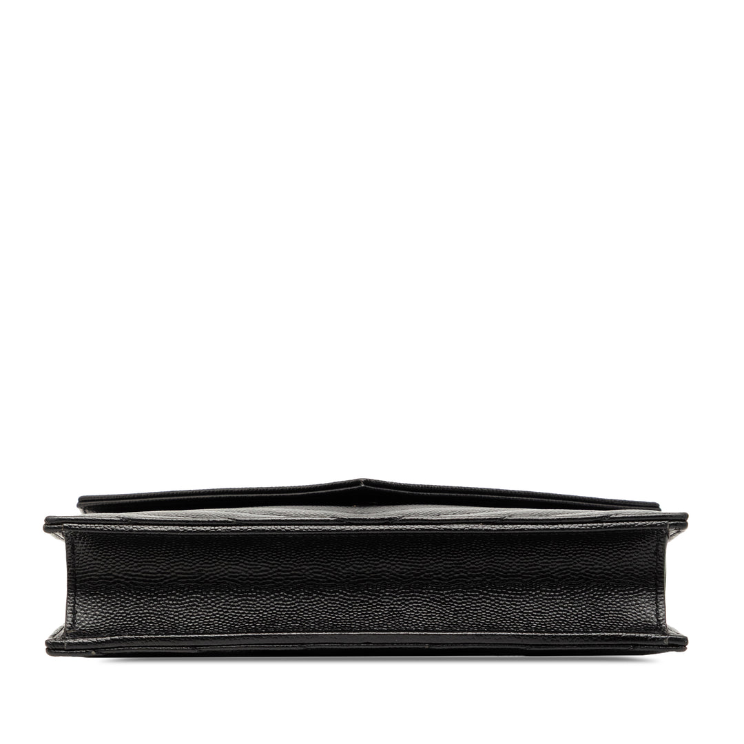 Saint Laurent Grain De Poudre Cassandre Envelope Chain Portefeuille