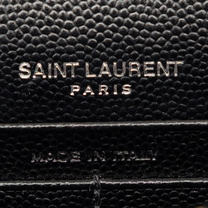 Saint Laurent Grain De Poudre Cassandre Envelope Chain Portefeuille
