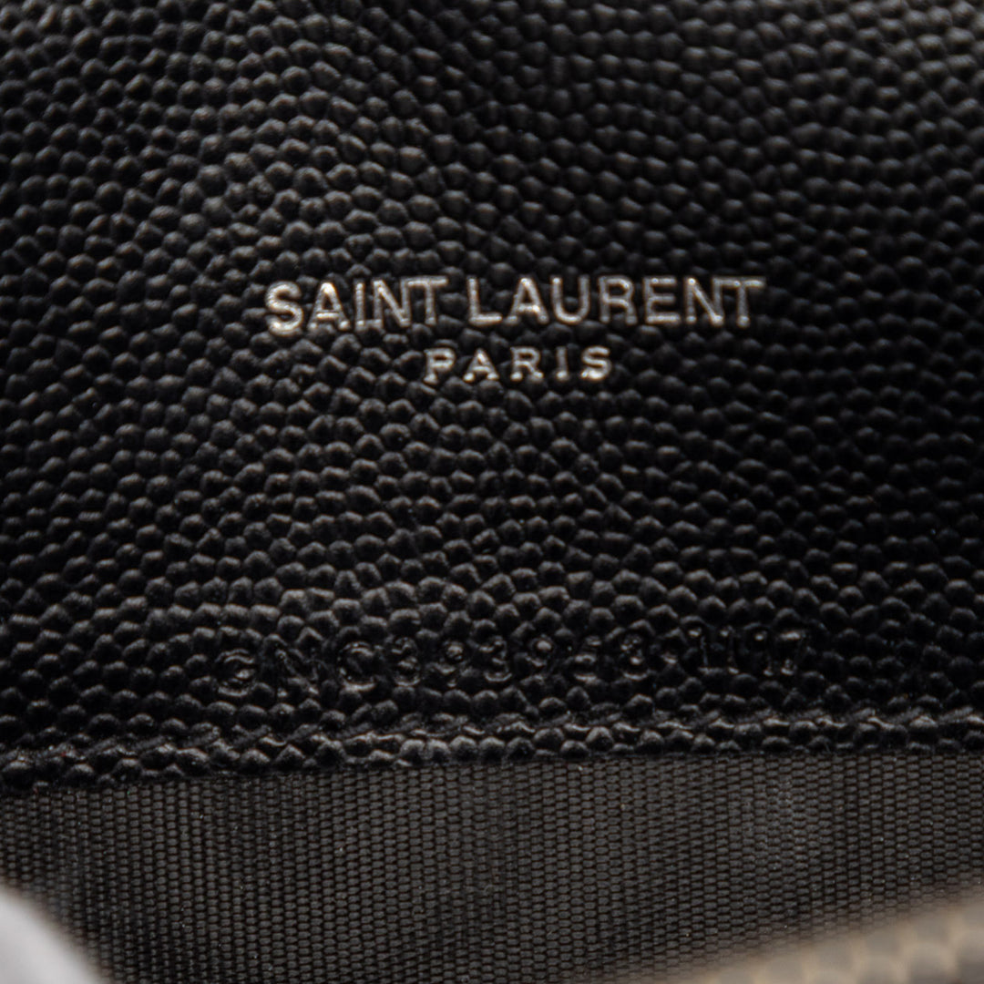 Saint Laurent Grain De Poudre Cassandre Envelope Chain Portefeuille
