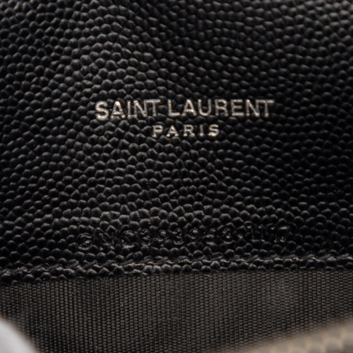 Saint Laurent Grain De Poudre Cassandre Envelope Chain Portefeuille