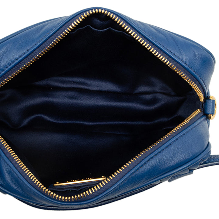 Miu Miu Matelasse Sac ceinture nappa Bleu – vue 4 – GABY PARIS