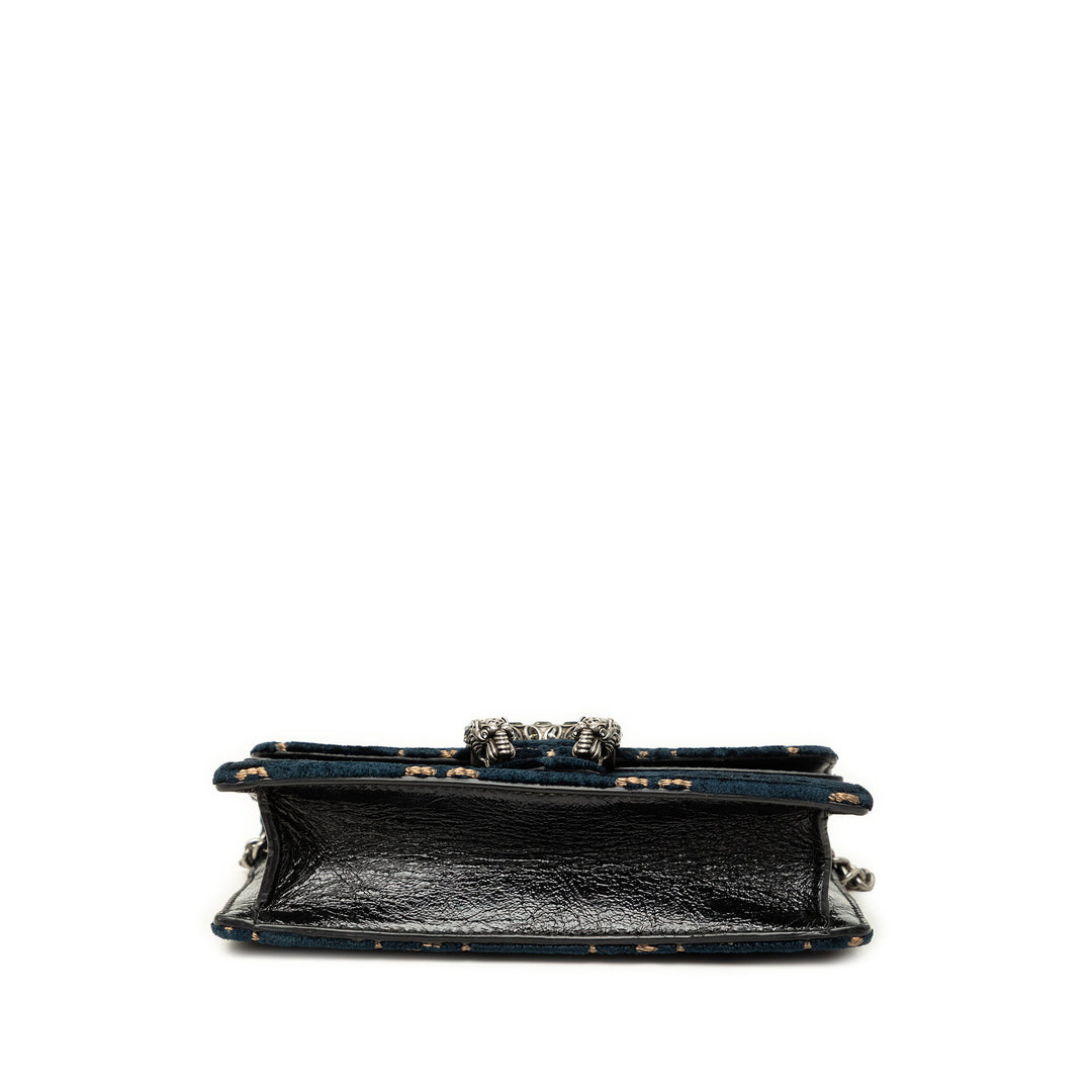 GG Dionysus Sac Mini Bleu