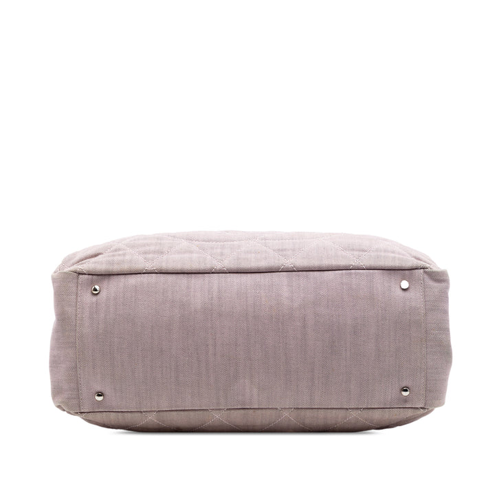 Chanel CC Matelassé Cabas Grand Jean