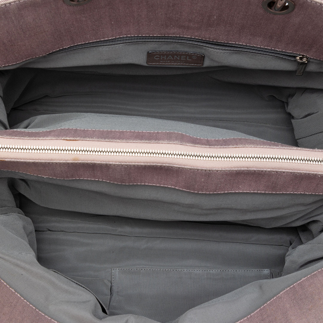 Chanel CC Matelassé Cabas Grand Jean