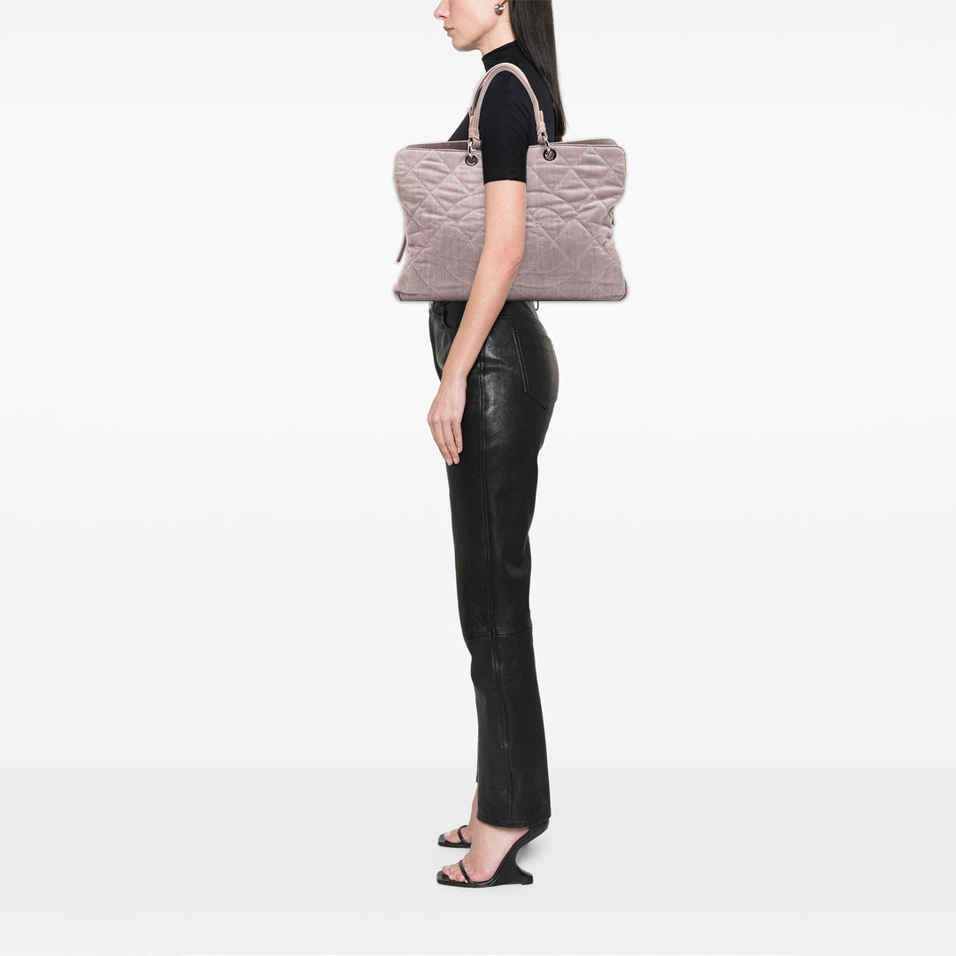Chanel CC Matelassé Cabas Grand Jean