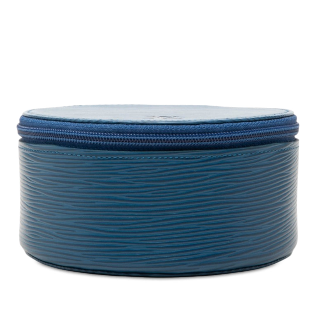 Ecrin Bijoux Travel Jewelry Étui Épi Bleu