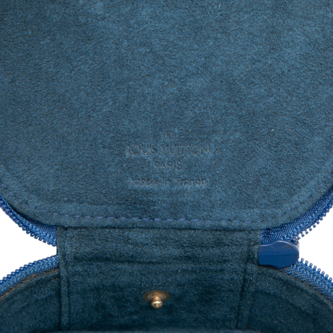 Ecrin Bijoux Travel Jewelry Étui Épi Bleu
