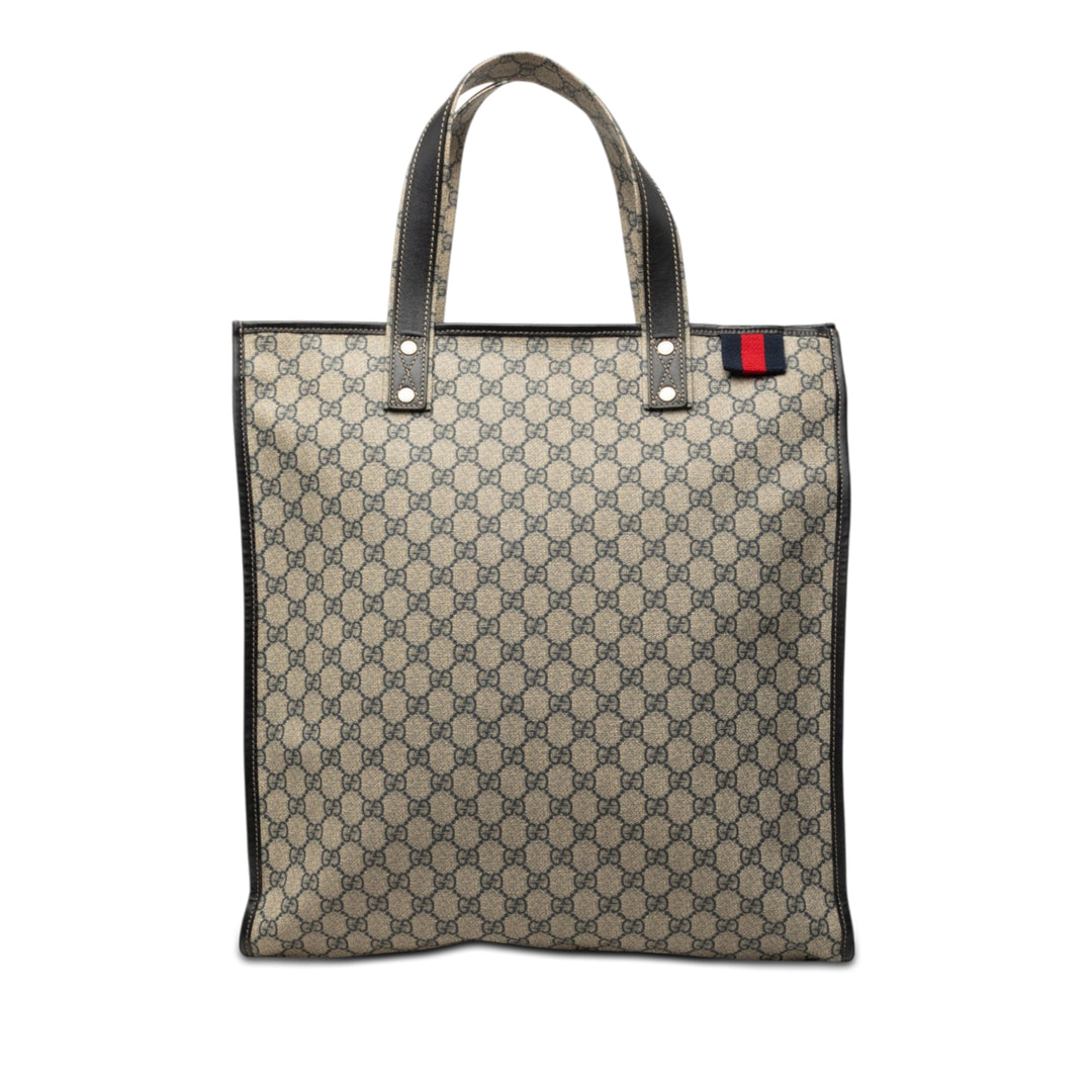 Gucci Web Cabas GG Supreme Beige