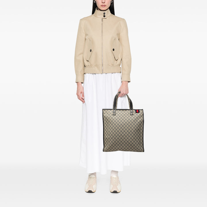 Gucci Web Cabas GG Supreme Beige