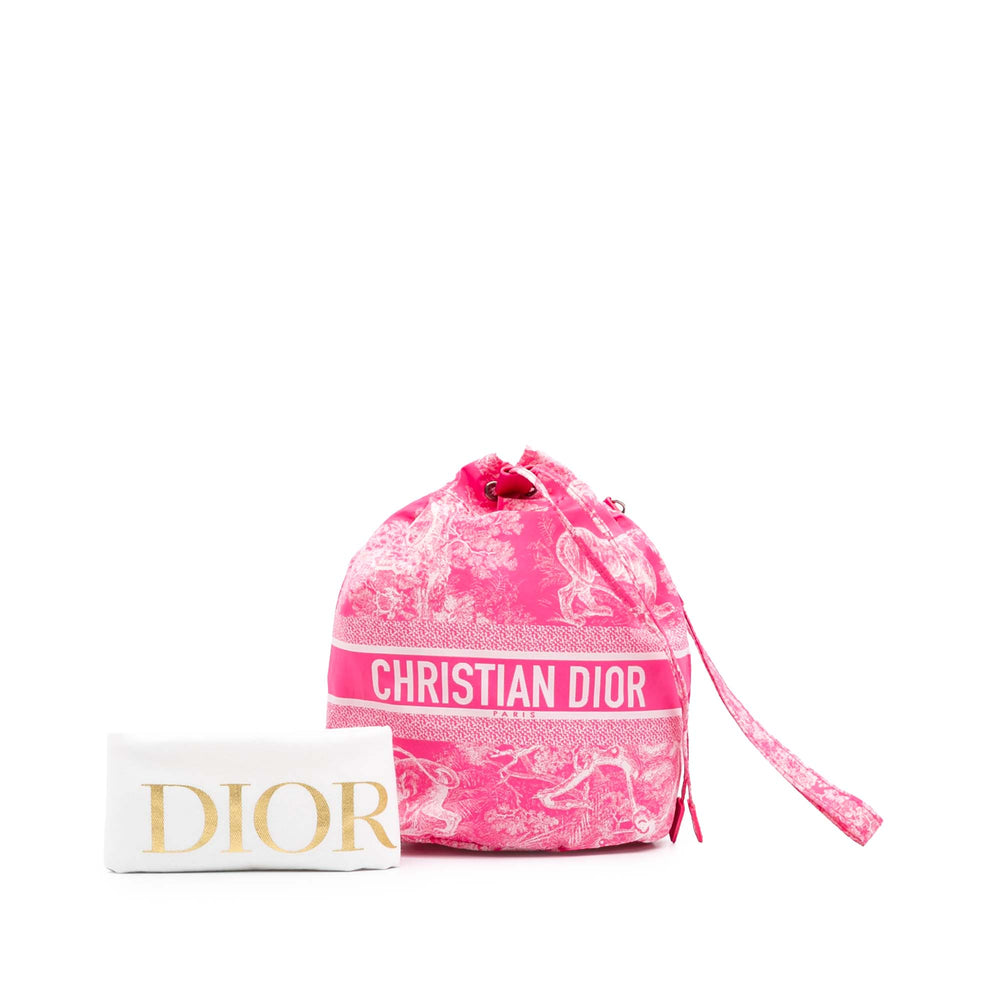 DiorTravel Sauvage Toile De Jouy Technical Fabric Pouch Pink - Gaby Paris