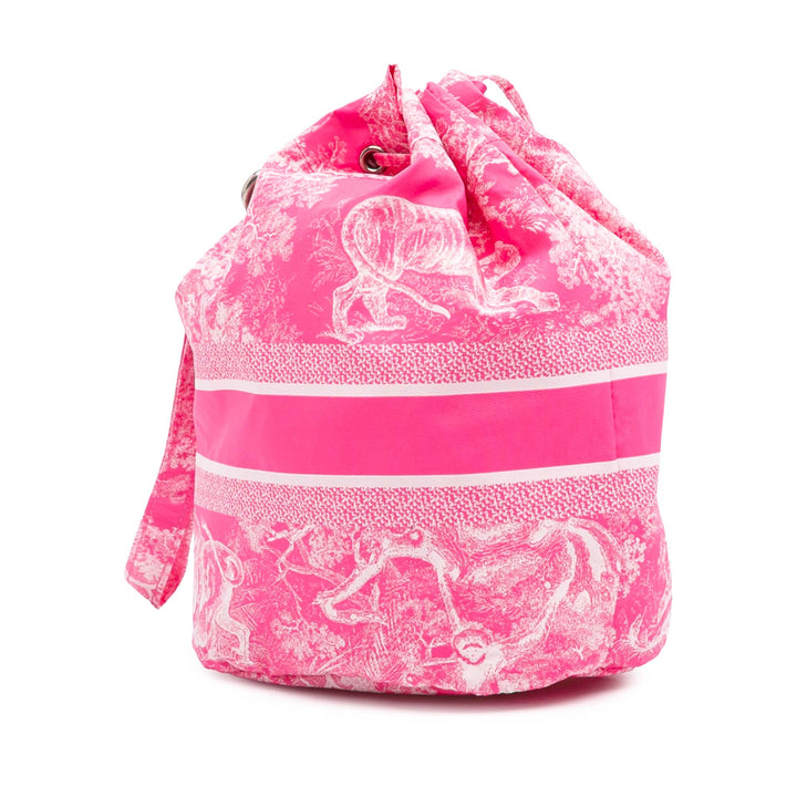 DiorTravel Sauvage Toile De Jouy Technical Fabric Pouch Pink - Gaby Paris