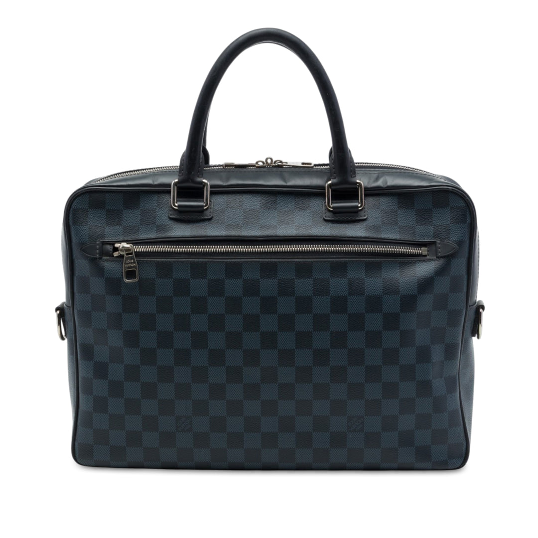Louis Vuitton Damier Cobalt Porte Documents Business Sac Bleu – vue principale – GABY PARIS