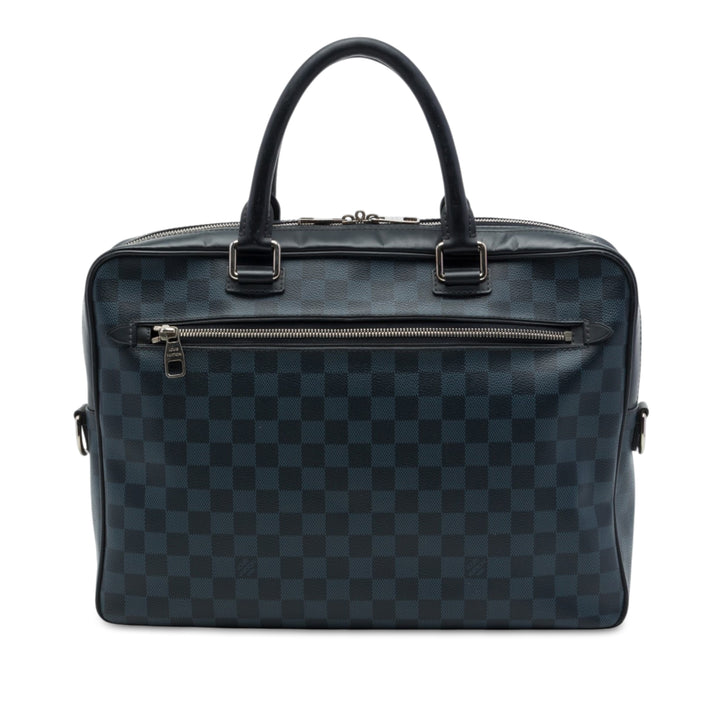 Louis Vuitton Damier Cobalt Porte Documents Business Sac Bleu – vue principale – GABY PARIS