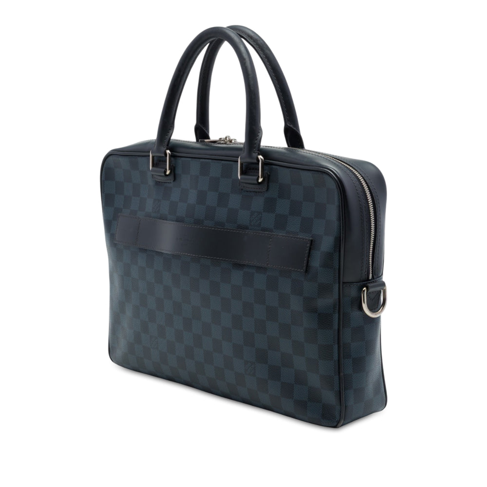 Louis Vuitton Damier Cobalt Porte Documents Business Sac Bleu – vue 2 – GABY PARIS