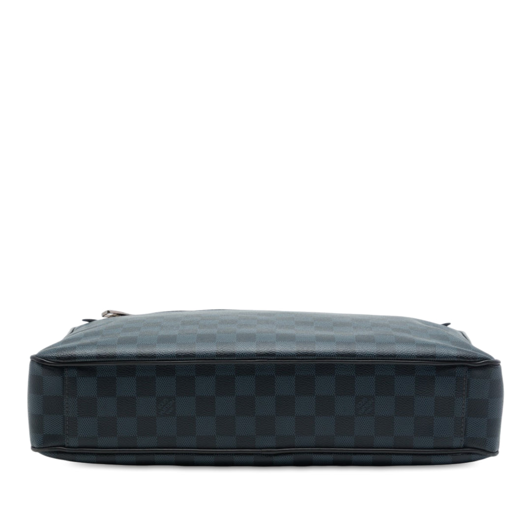 Louis Vuitton Damier Cobalt Porte Documents Business Sac Bleu – vue 3 – GABY PARIS