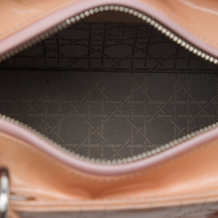Dior Lady Dior Cannage Moyen Marron – vue 4 – GABY PARIS