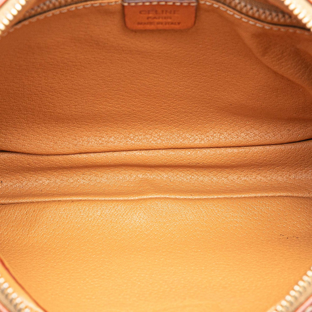 Macadam Coated Canvas Clutch Brown - Gaby Paris