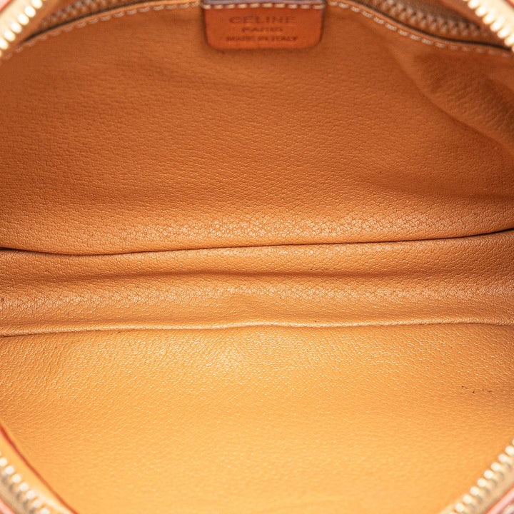 Macadam Coated Canvas Clutch Brown - Gaby Paris