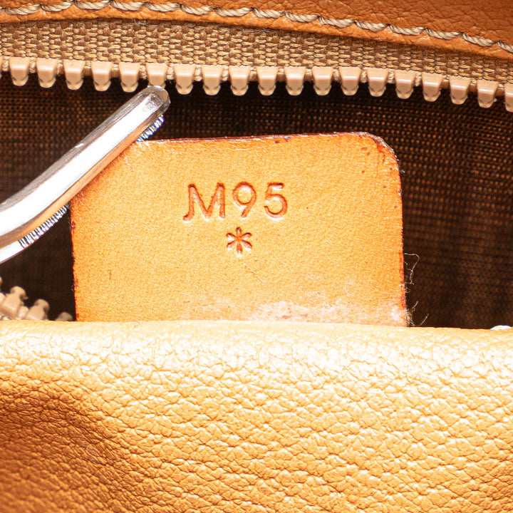 Macadam Coated Canvas Clutch Brown - Gaby Paris